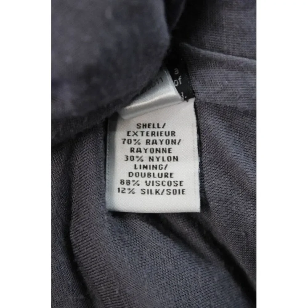 Diane Von Furstenberg Womens Textured Long Sleeve Zipped Dress Purple Size 8 - Picture 7 of 7